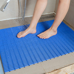 Soft Non-Slip Tubular Eco-Friendly PVC Shower Mat With Quick Drainage