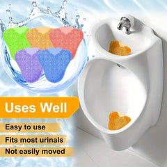 10-Pack Anti-Splash Urinal Screens Deodorizers Long-Lasting Scented Mats