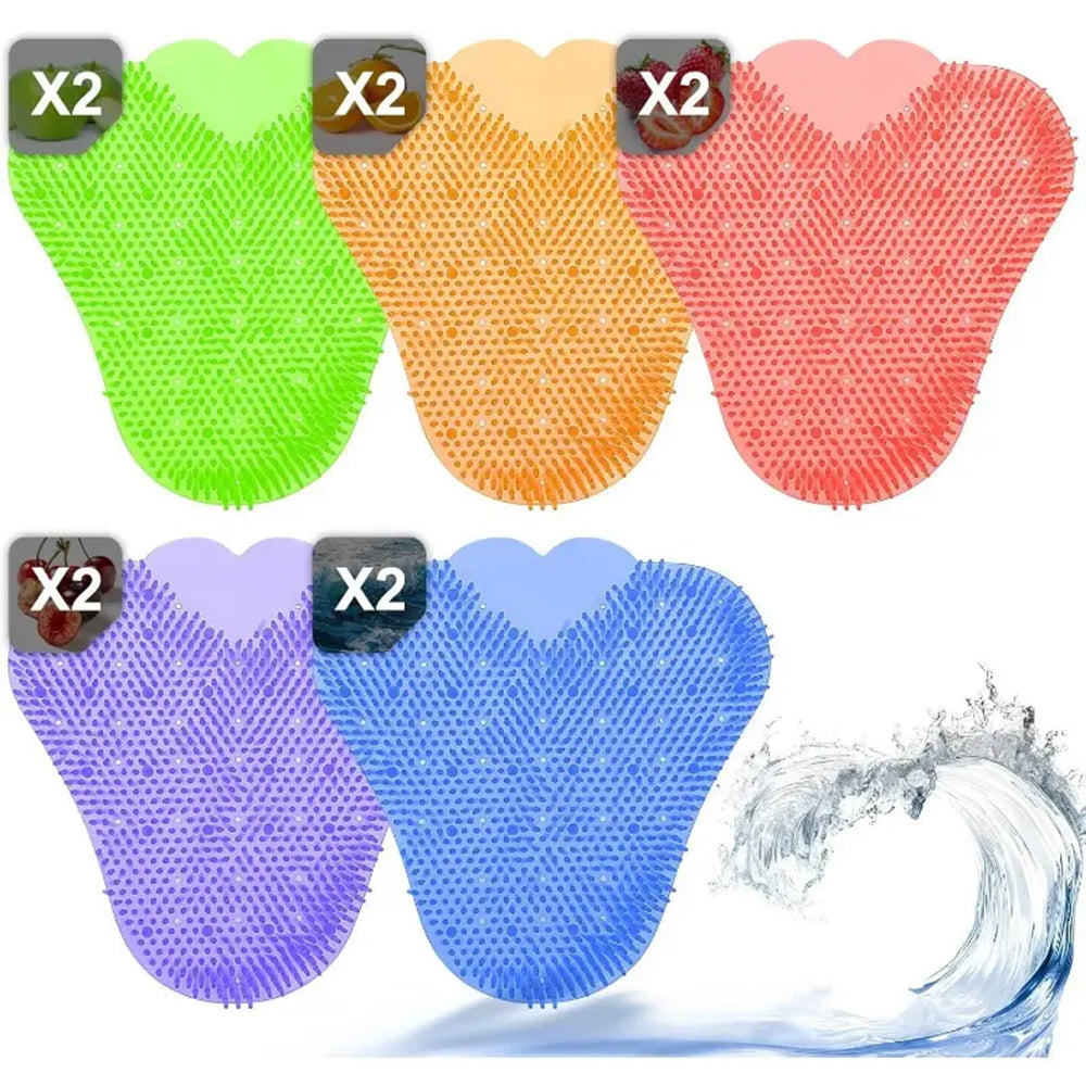 10-Pack Anti-Splash Urinal Screens Deodorizers Long-Lasting Scented Mats