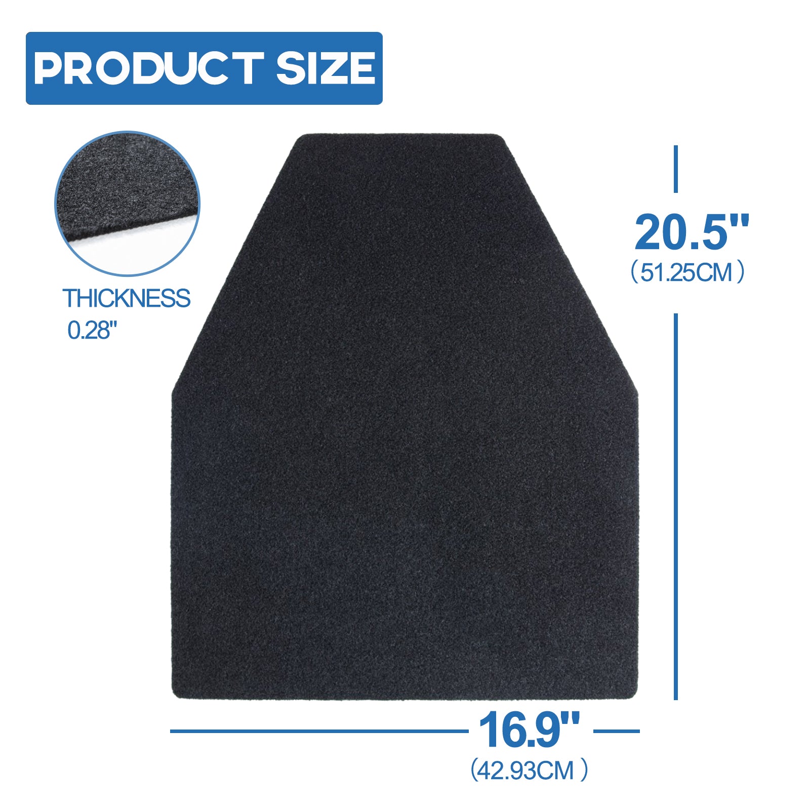 6-Pack Absorbent Non-Slip Urinal Mats For Men's Restroom