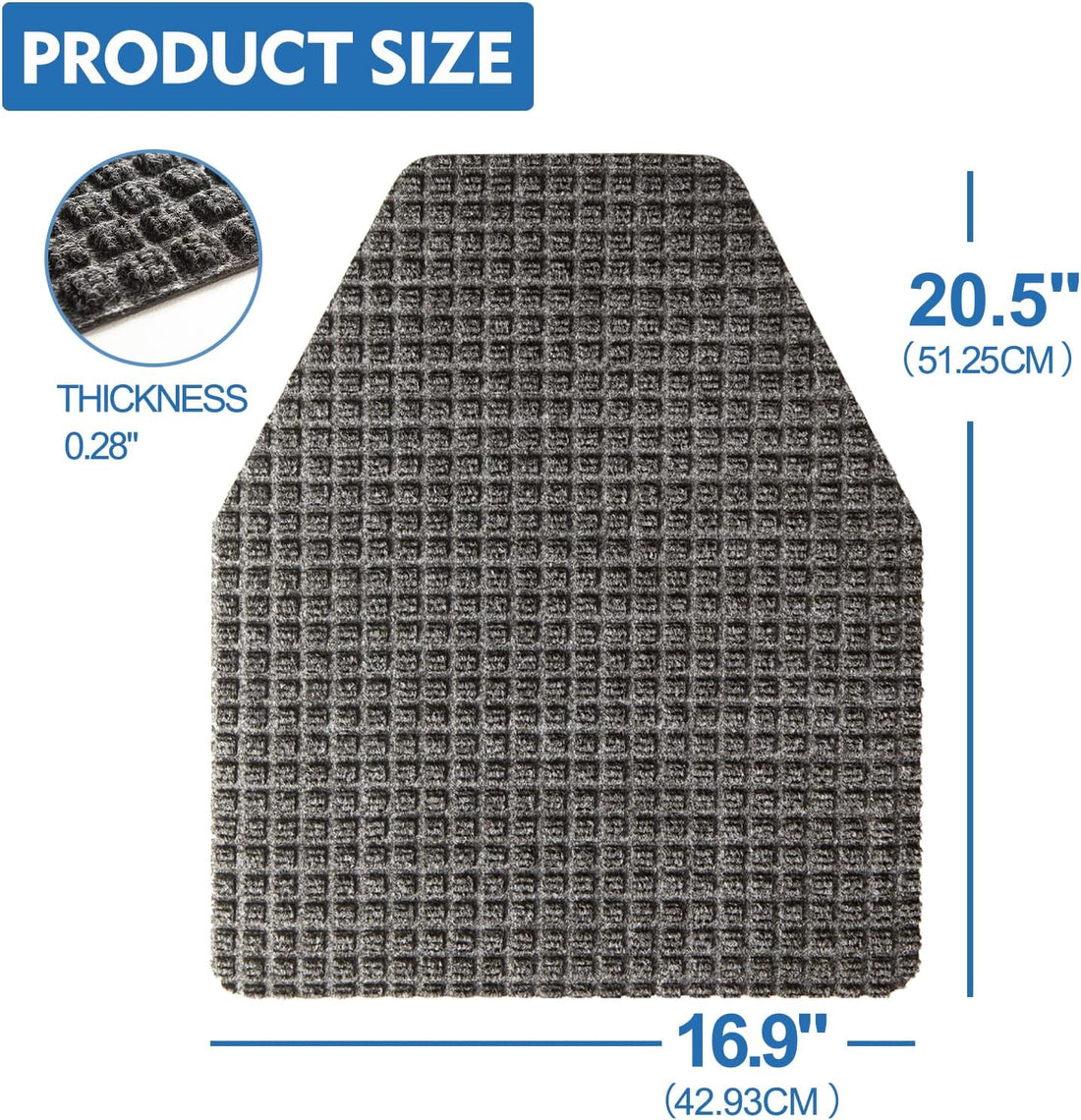 Dark Gray Urinal Mats