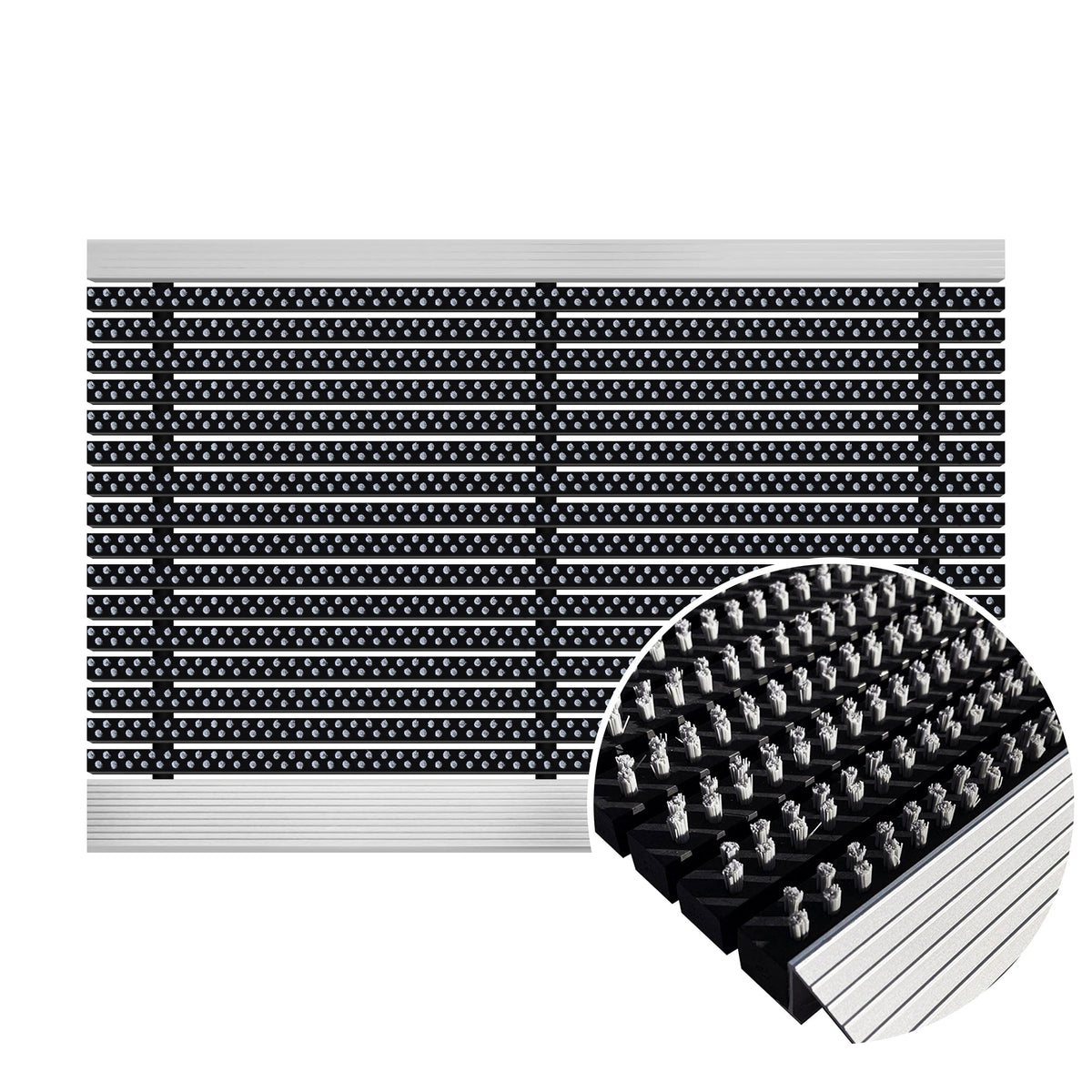 Aluminum Door Mats-DustGuard Brush