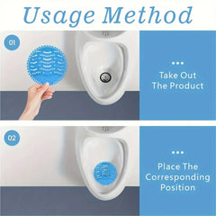 Clean Power Fresh Scent Urinal Screen Usage Method