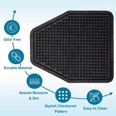 Cleanpower Urinal Mats (8 Pack),17.3" x 20.5", Dark Gray