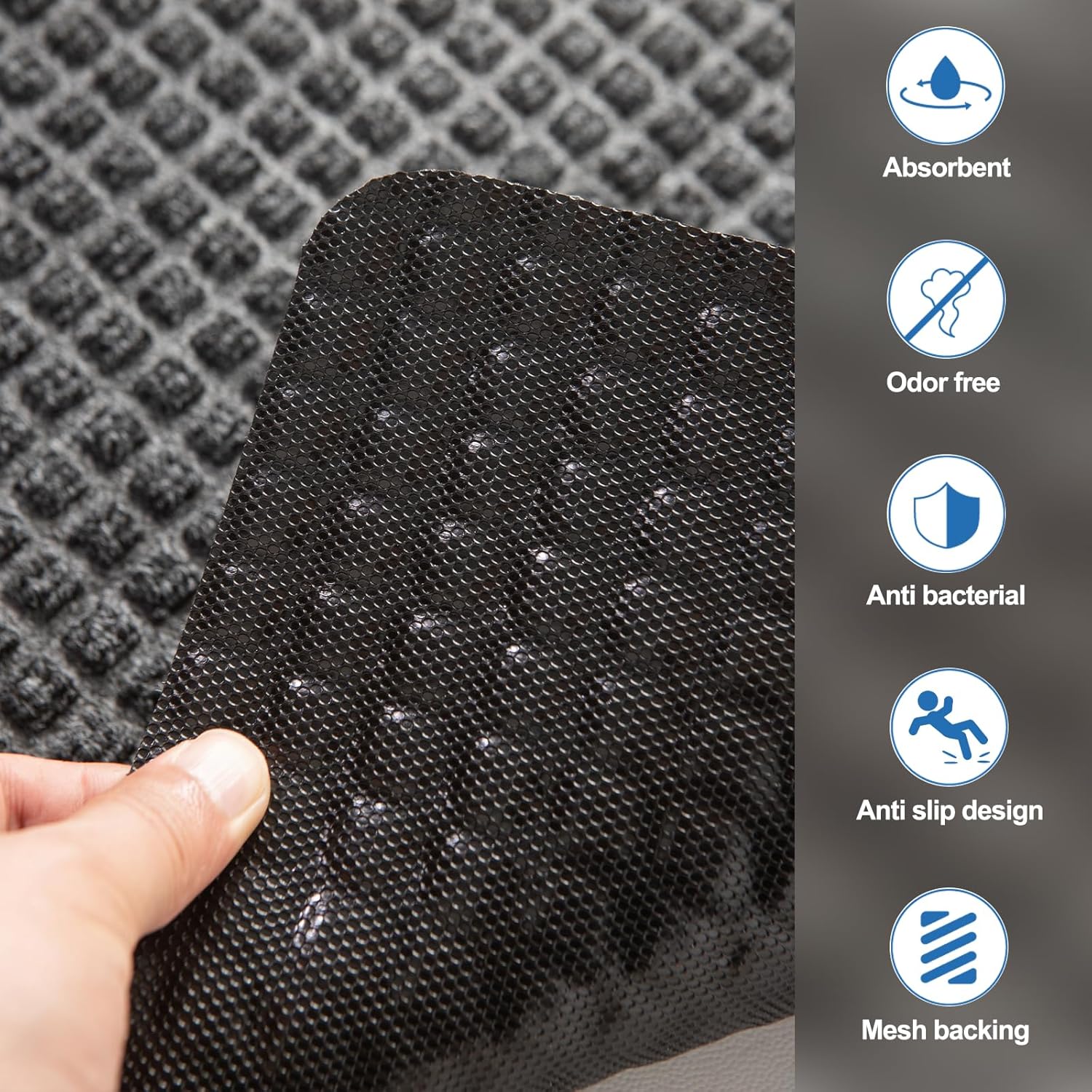 Non-Slip Commercial Urinal Mats Backing