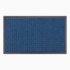 Polyester blue brick doormat - US stock