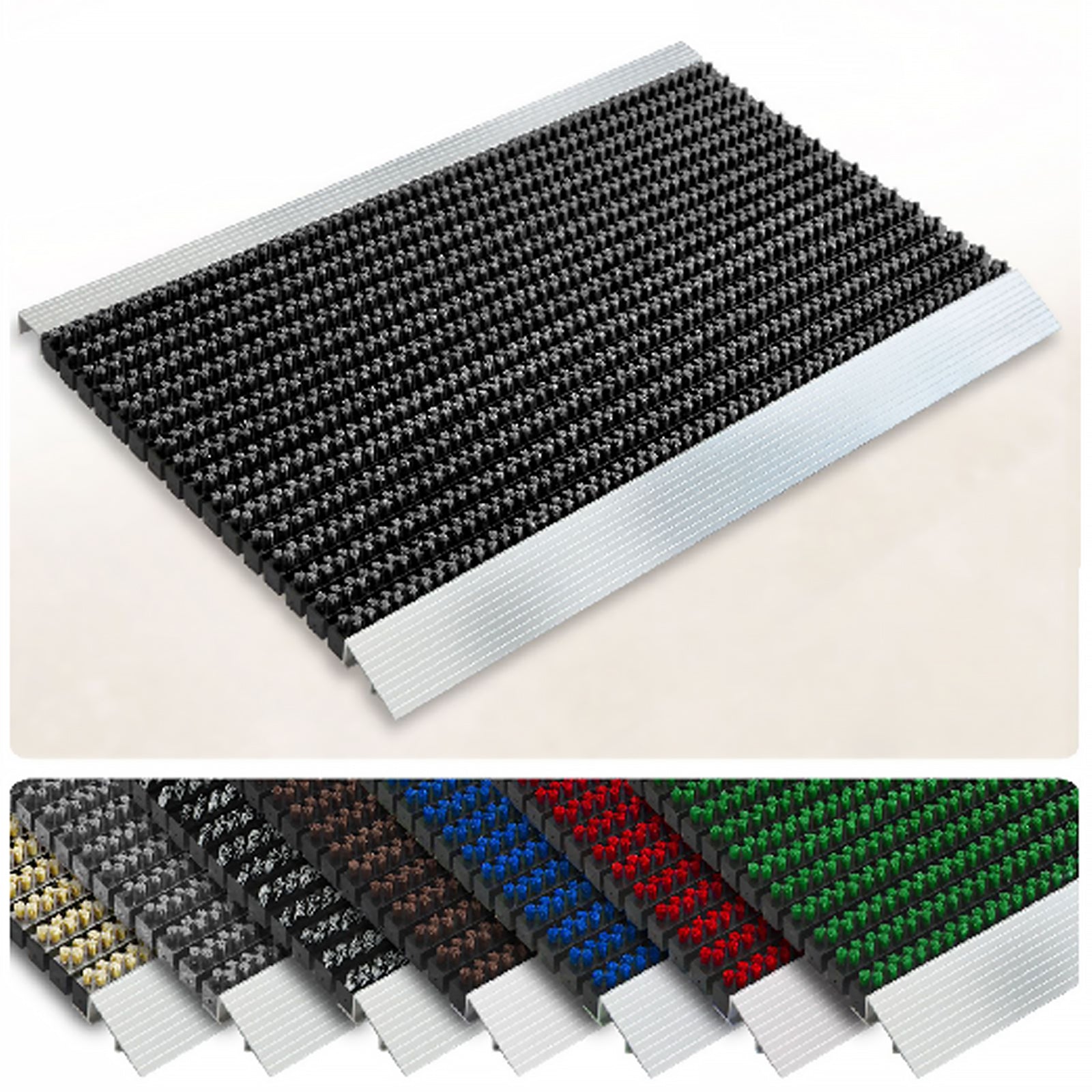 Aluminum Door Mats-DustGuard Brush