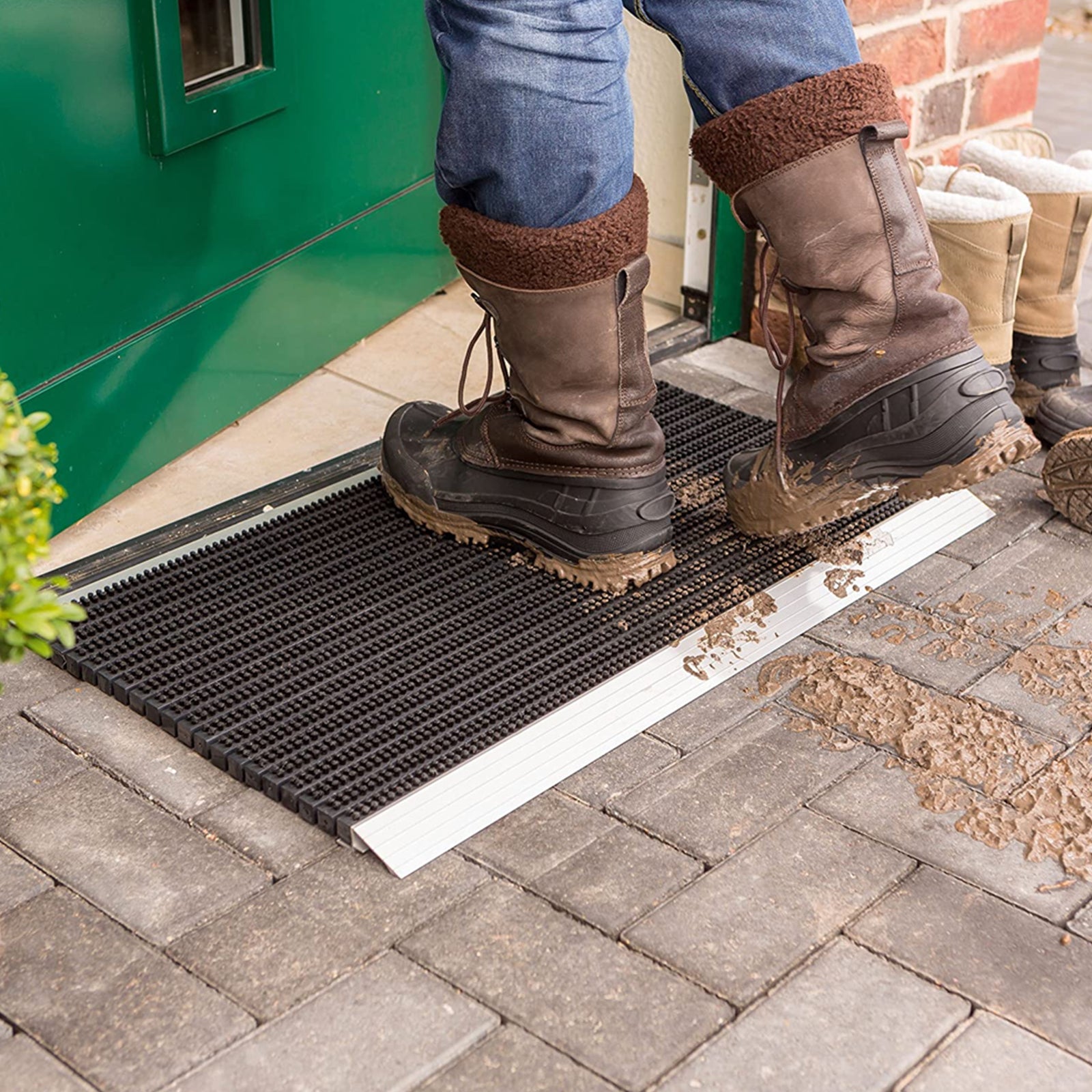 Aluminum Door Mats-DustGuard Brush