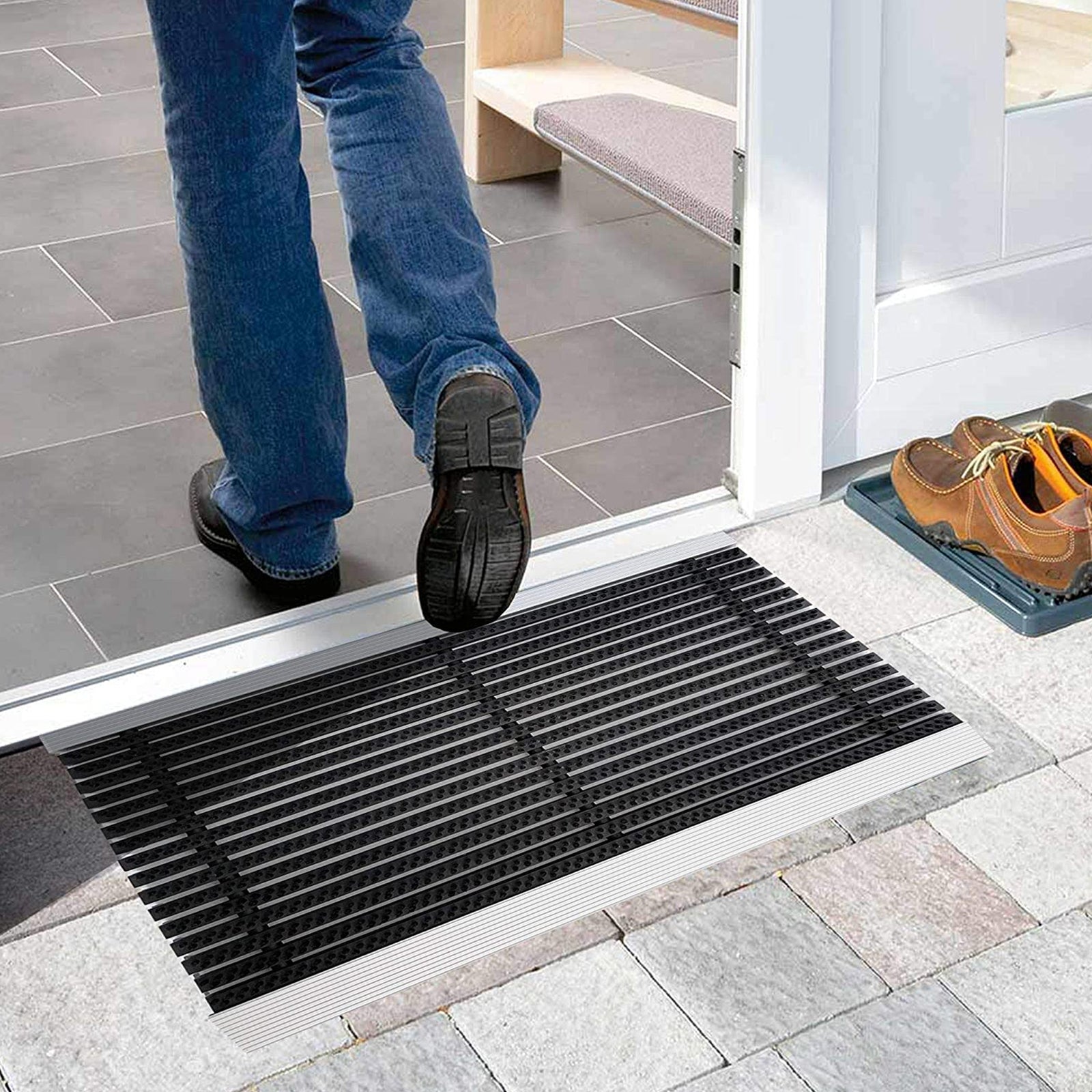 Aluminum Door Mats-DustGuard Brush