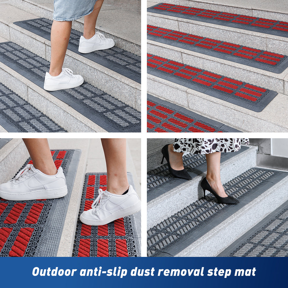 Non-Slip Outdoor Stair Mats (Set of 1,7)