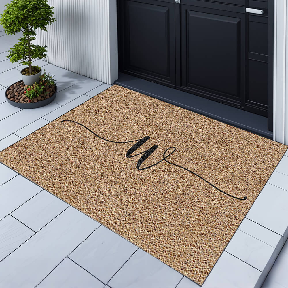 Monogram Family Name Initial Doormat