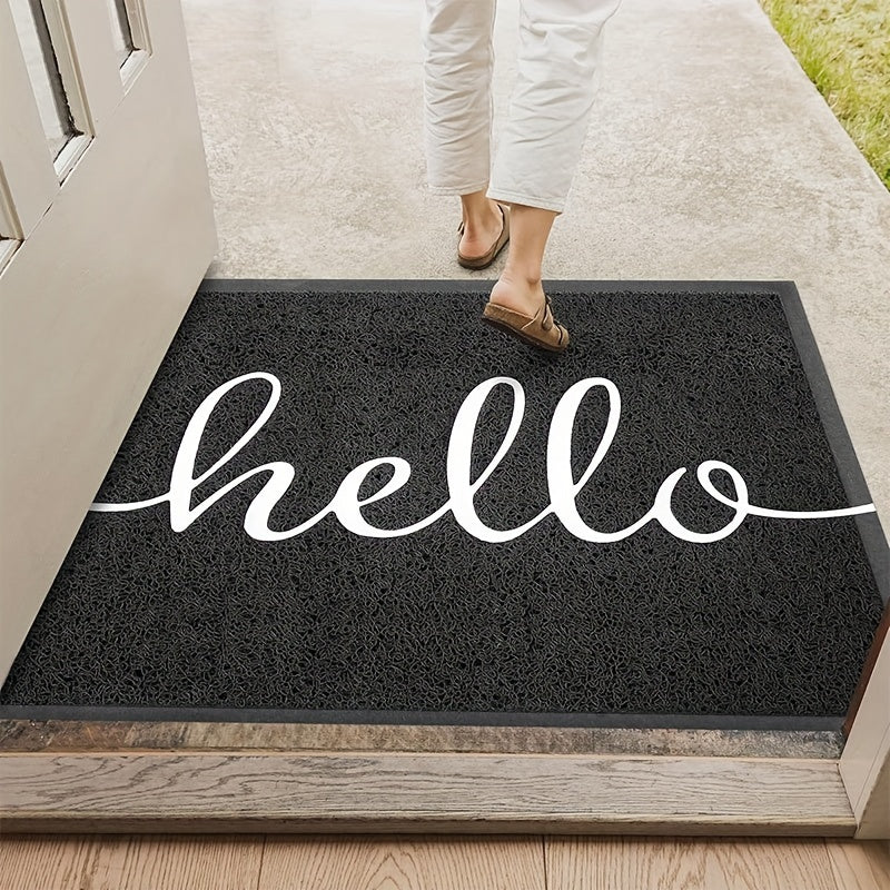 Eco-Friendly PVC “Hello” Logo Door Mat For Indoor & Outdoor Use