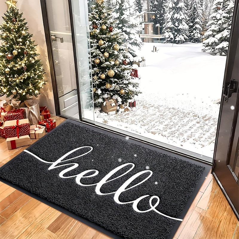 Eco-Friendly PVC “Hello” Logo Door Mat For Indoor & Outdoor Use