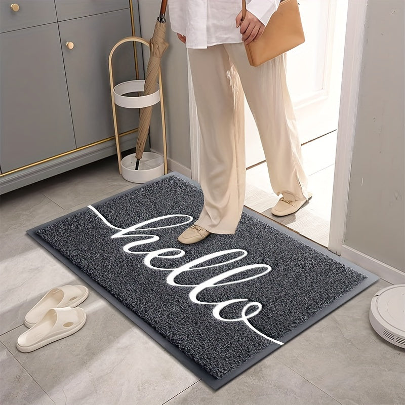 Eco-Friendly PVC “Hello” Logo Door Mat For Indoor & Outdoor Use