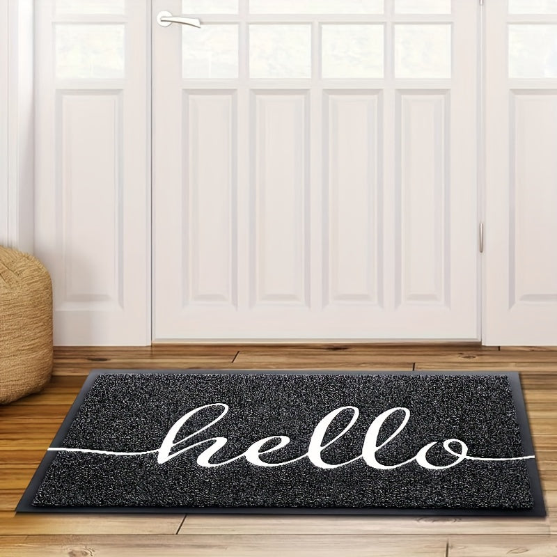 Eco-Friendly PVC “Hello” Logo Door Mat For Indoor & Outdoor Use