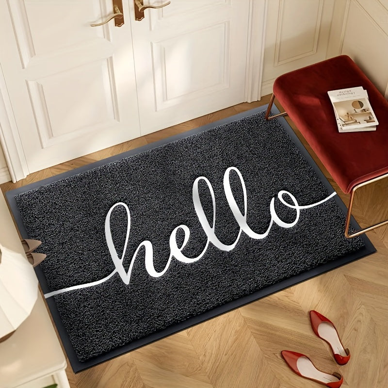 Eco-Friendly PVC “Hello” Logo Door Mat For Indoor & Outdoor Use