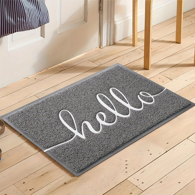 Eco-Friendly PVC “Hello” Logo Door Mat For Indoor & Outdoor Use