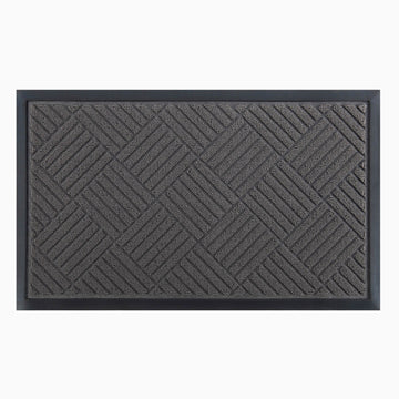 Grey Front Door Mat, Outdoor/Indoor Door Mat