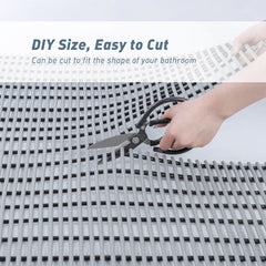 Eco-Friendly PVC Non-Slip Outdoor Shower Mat With Soft Tube Design